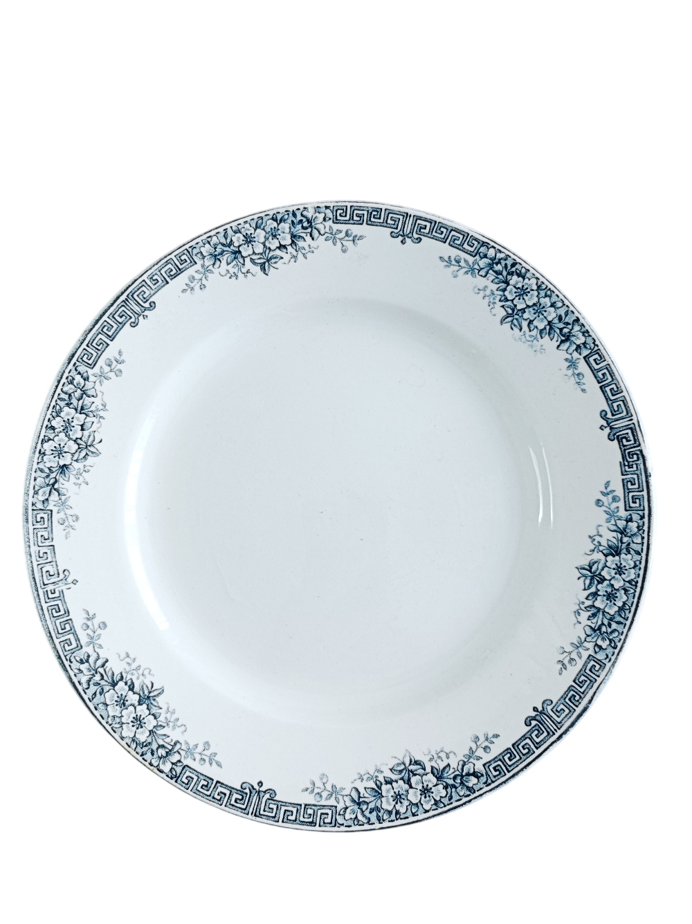 Assiette montée, compotier terre de fer Saint-Amand, Lucy