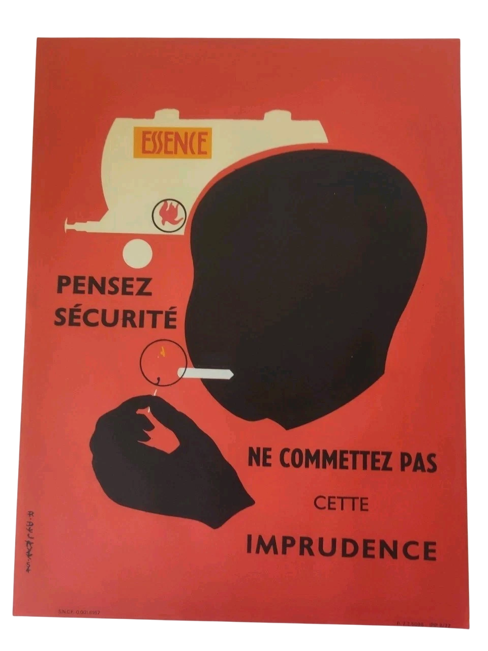 Affiche SNCF de 1974 à usage interne