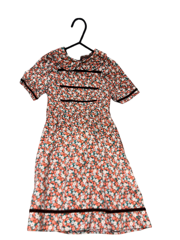 Robe à fleurs orange 3 ans
