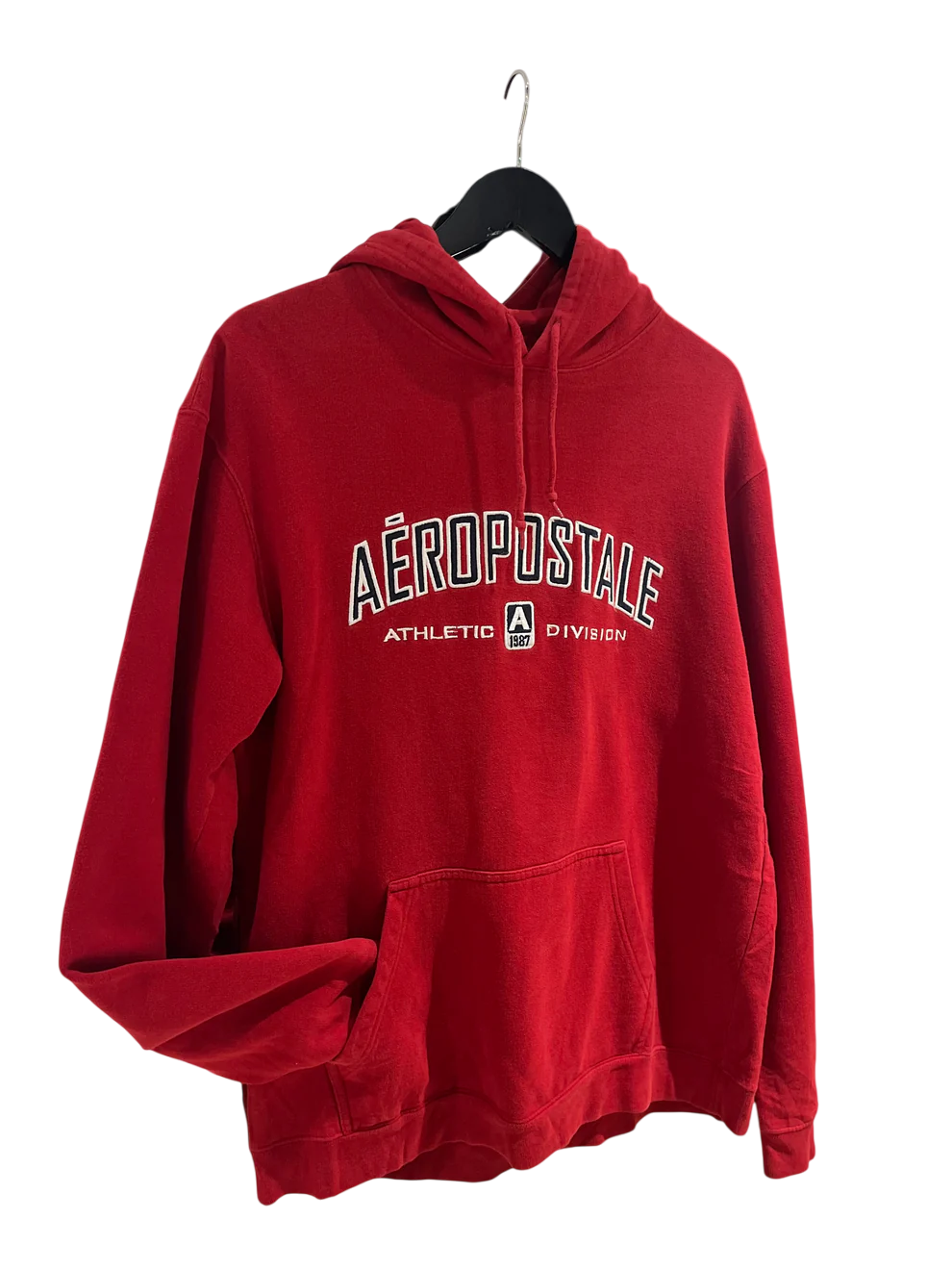 Sweat à capuche AÉROPOSTALE rouge Taille M