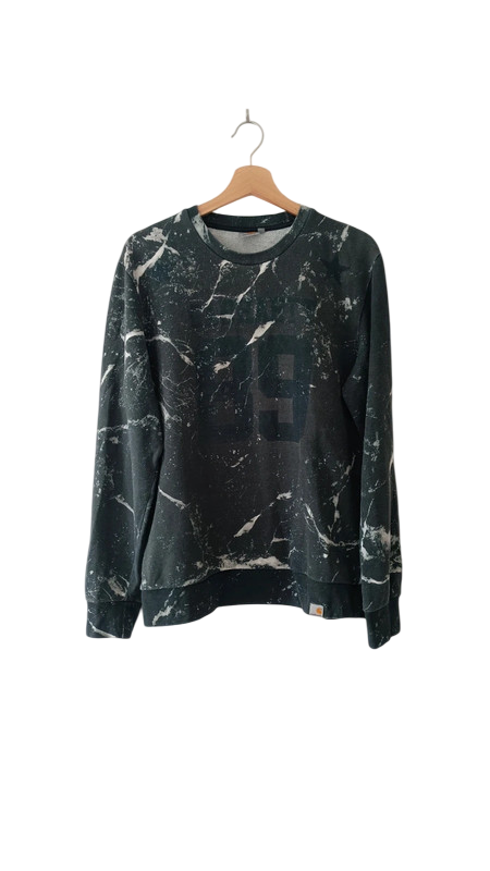 Sweat Carhartt marbré noir et blanc, taille M