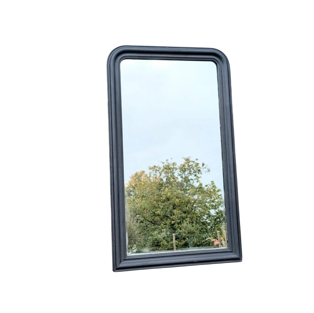 Miroir ancien en bois noir Louis Philippe