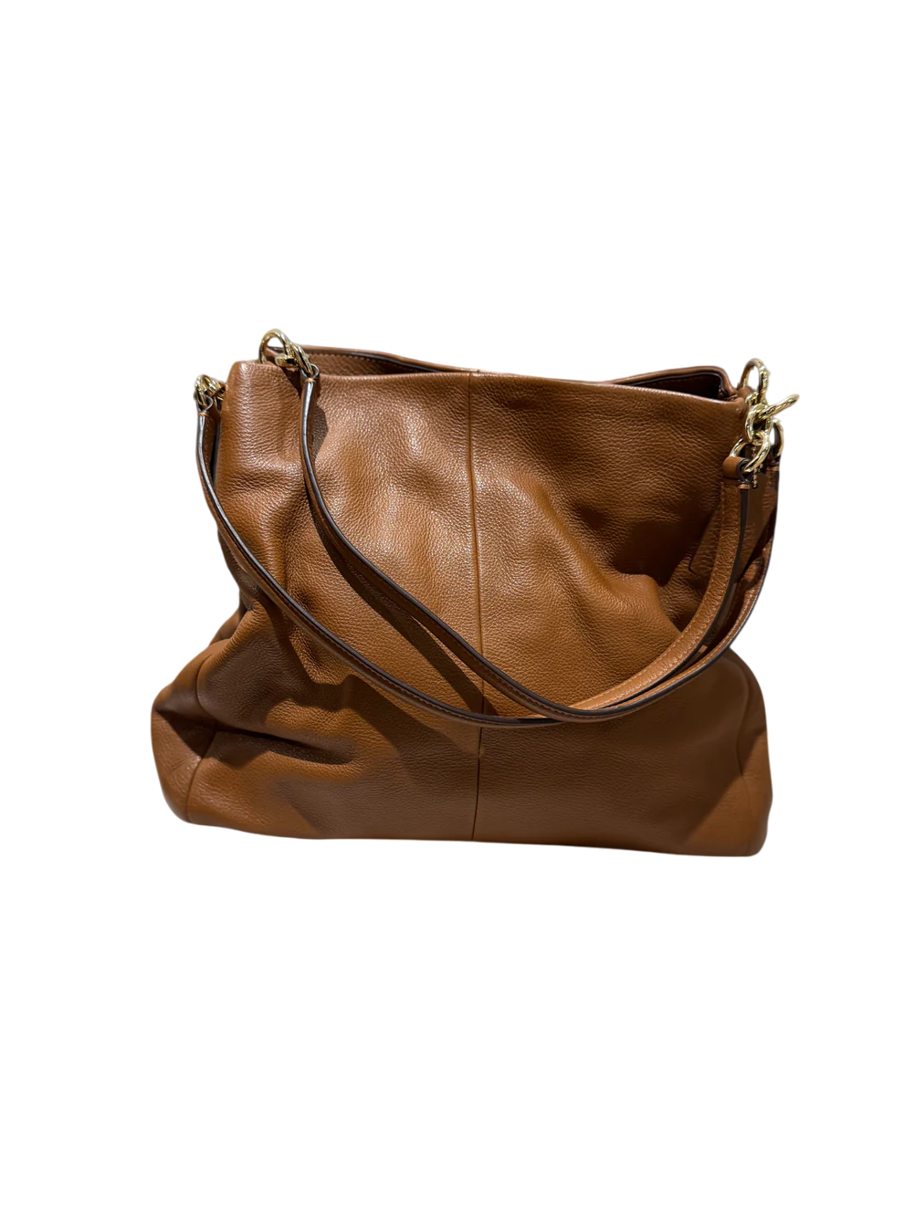 Sac à main Coach en cuir camel