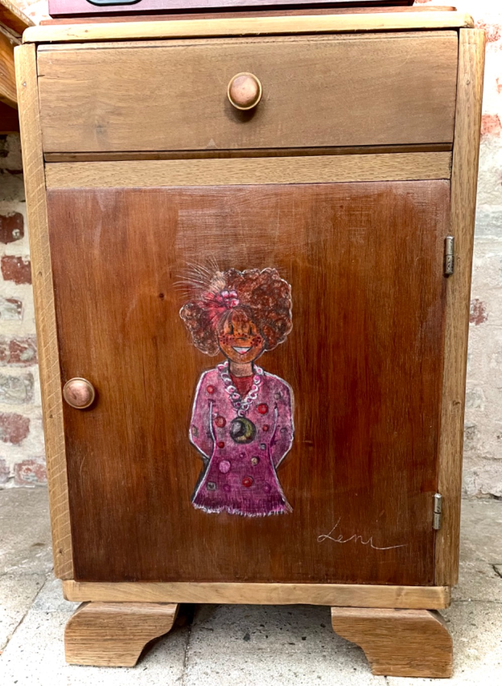 Meuble de rangement vintage en bois