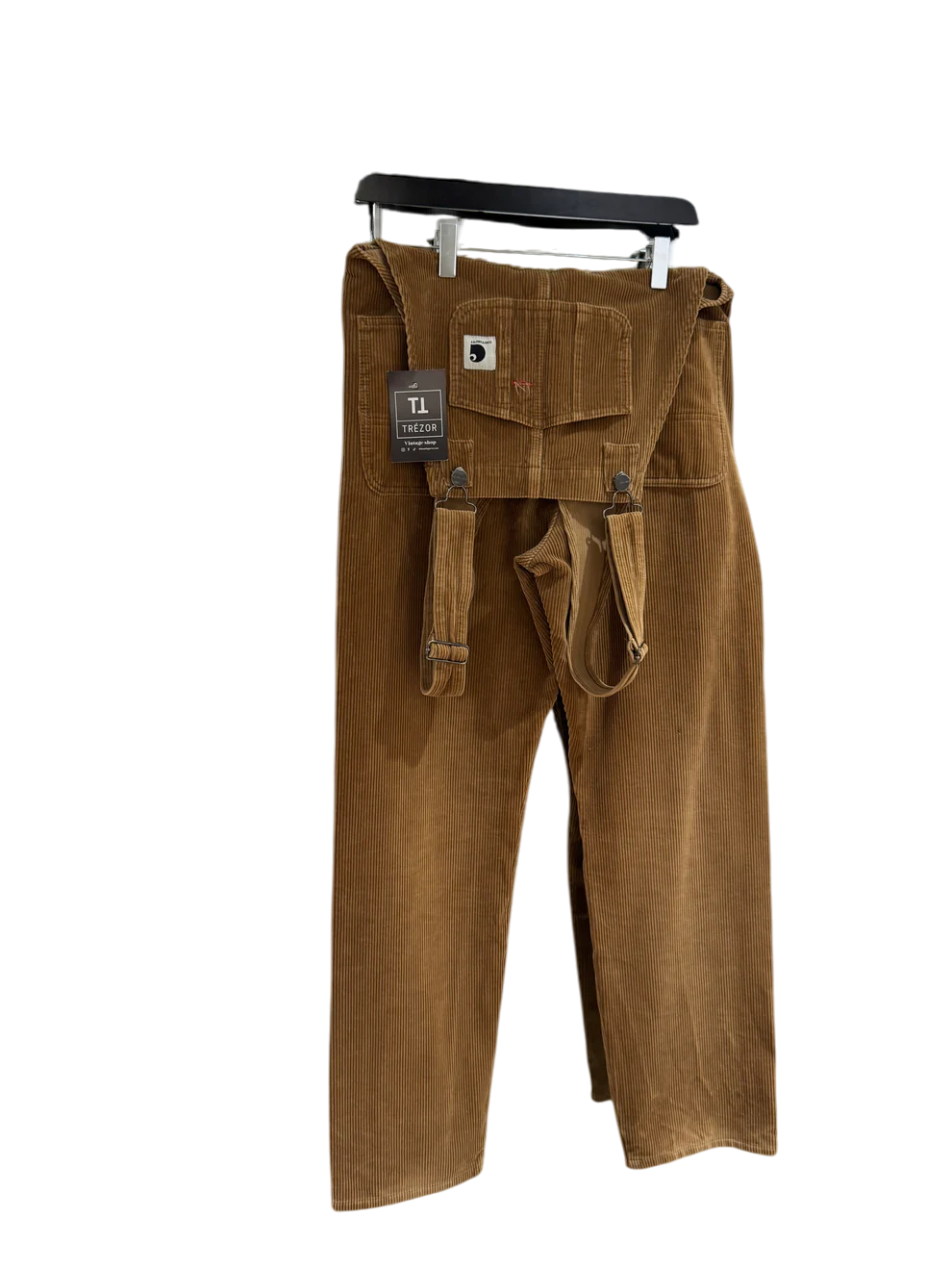 Salopette en velours côtelé marron Carhartt XS