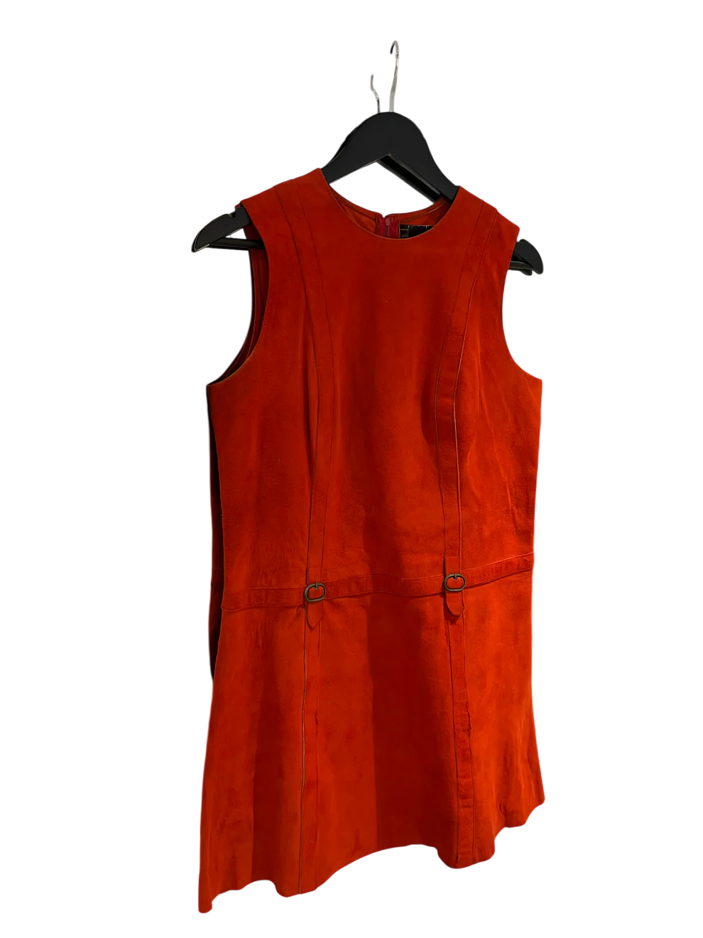 Robe en suédine rouge M