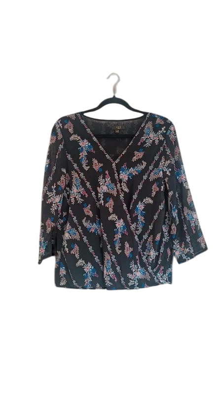 Haut 1.2.3 Paris noir à motifs