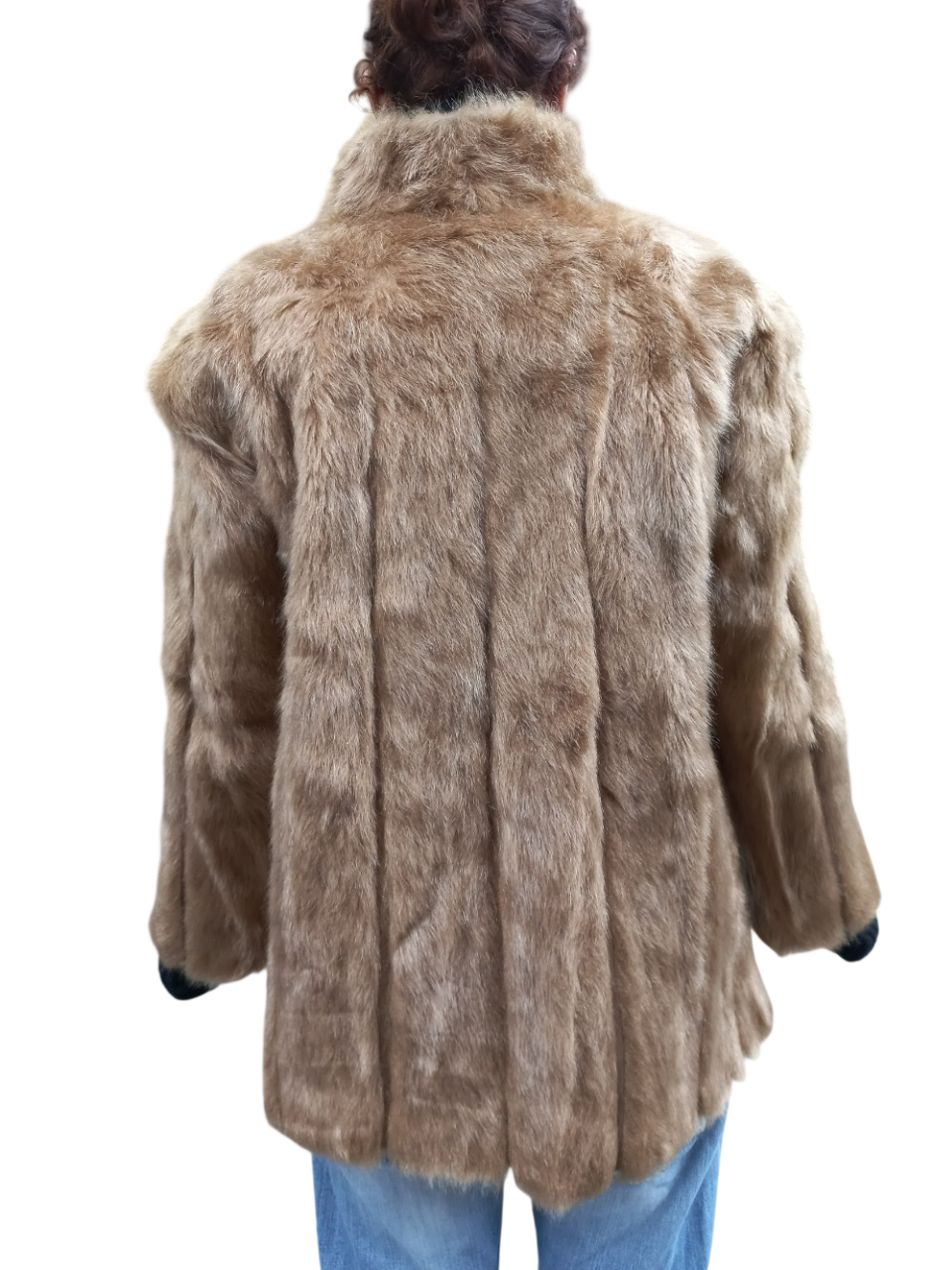 Manteau en fourrure synthétique marron 38