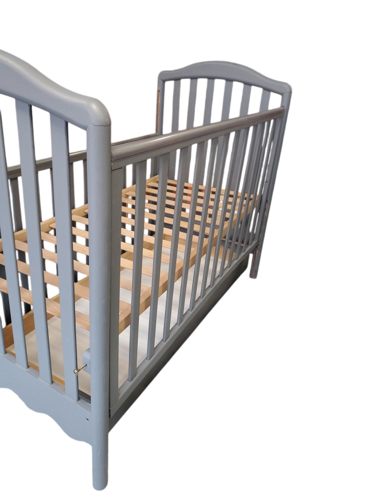 Lit bébé en bois gris - fonction cododo