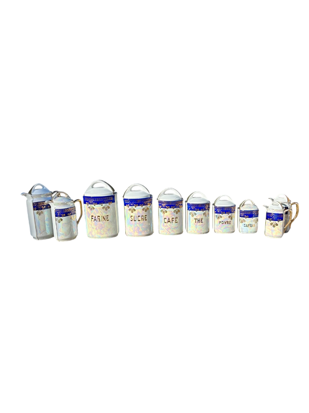 Ensemble de récipients en porcelaine pour épices