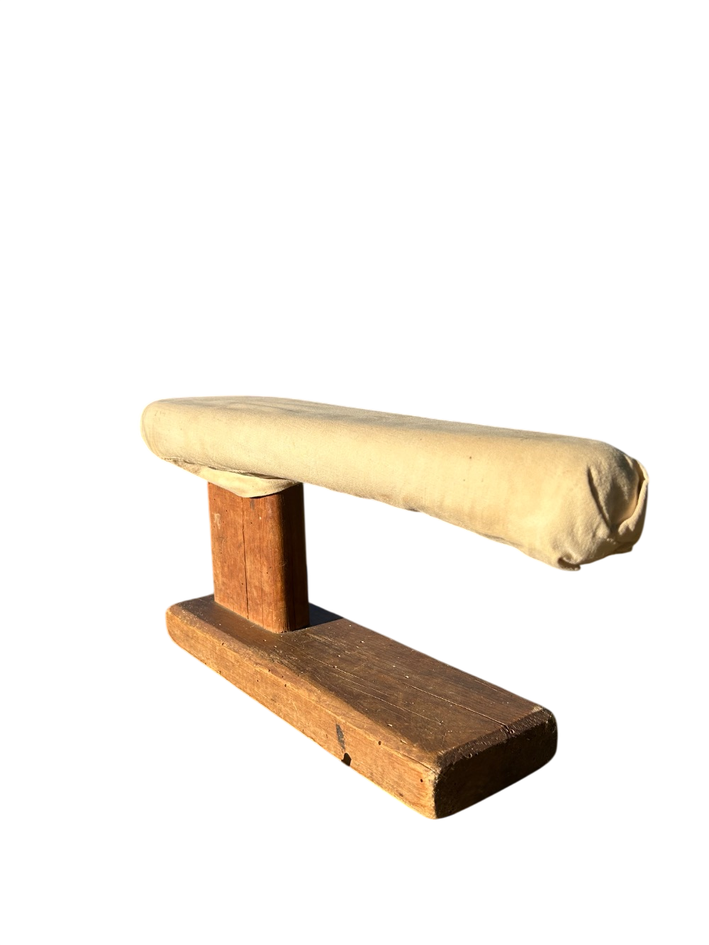 Accessoire de décoration vintage en bois et tissu