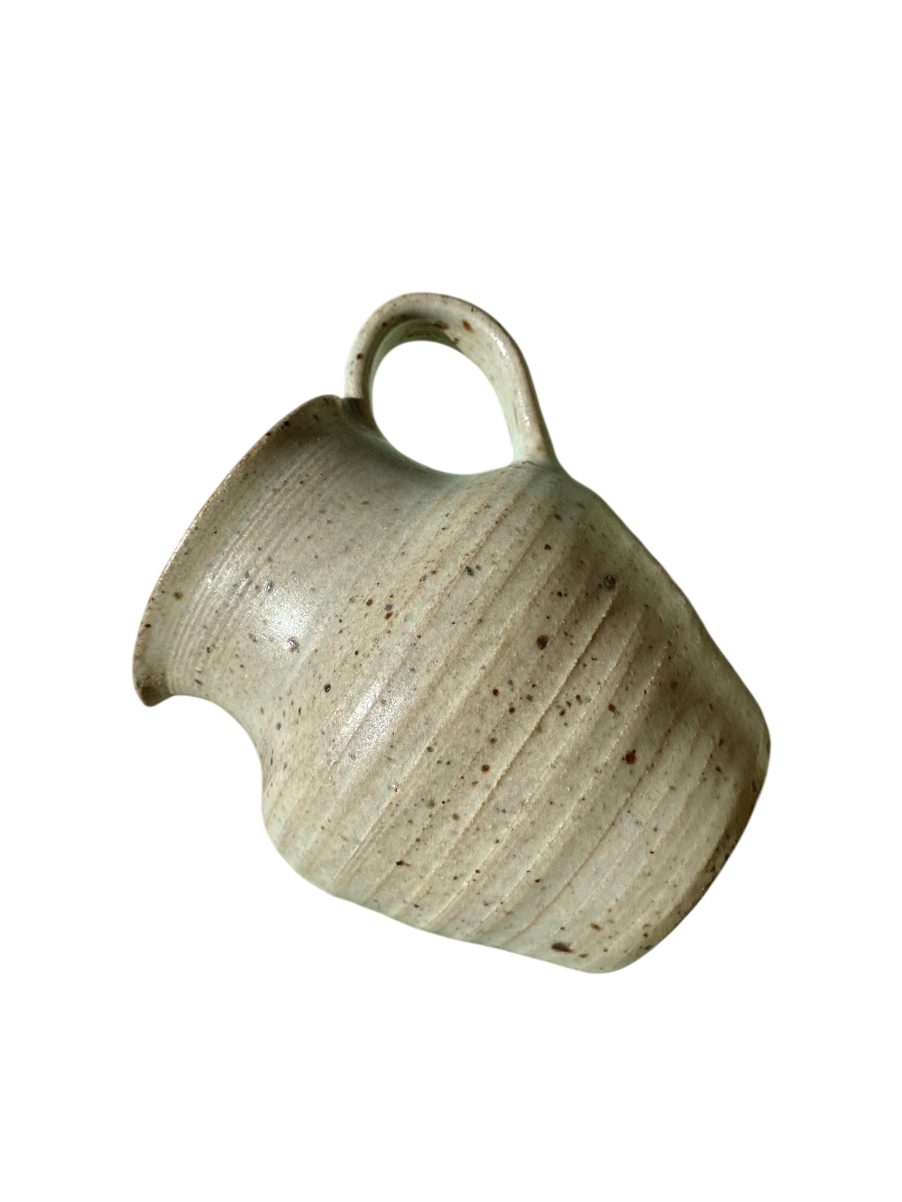 Pichet en céramique beige