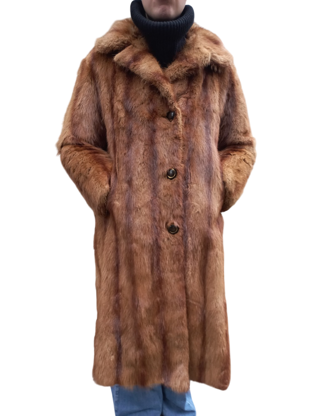 Manteau en fourrure Veritable marron M