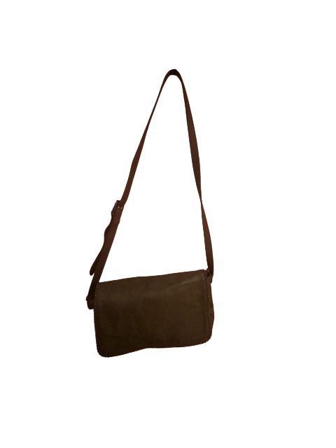 Sac à main vert kaki en cuir