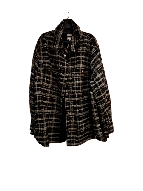 Manteau en laine à carreaux H&M Taille XL