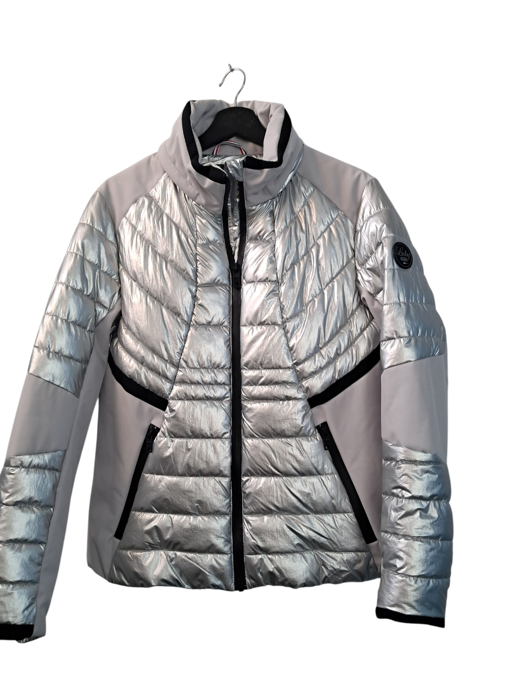 Doudoune argentée Lady Delahaye