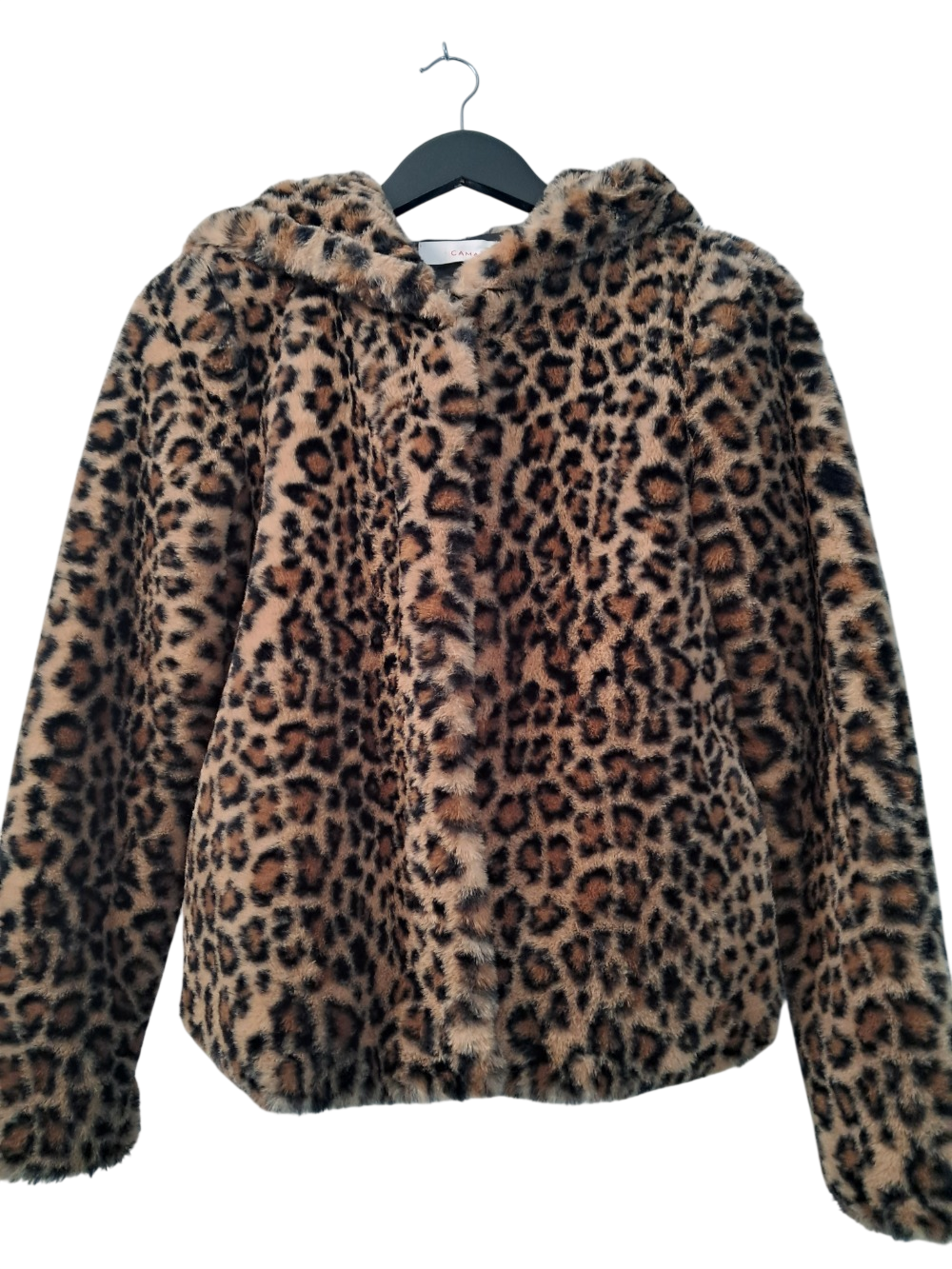 Veste en fausse fourrure léopard Camaïeu