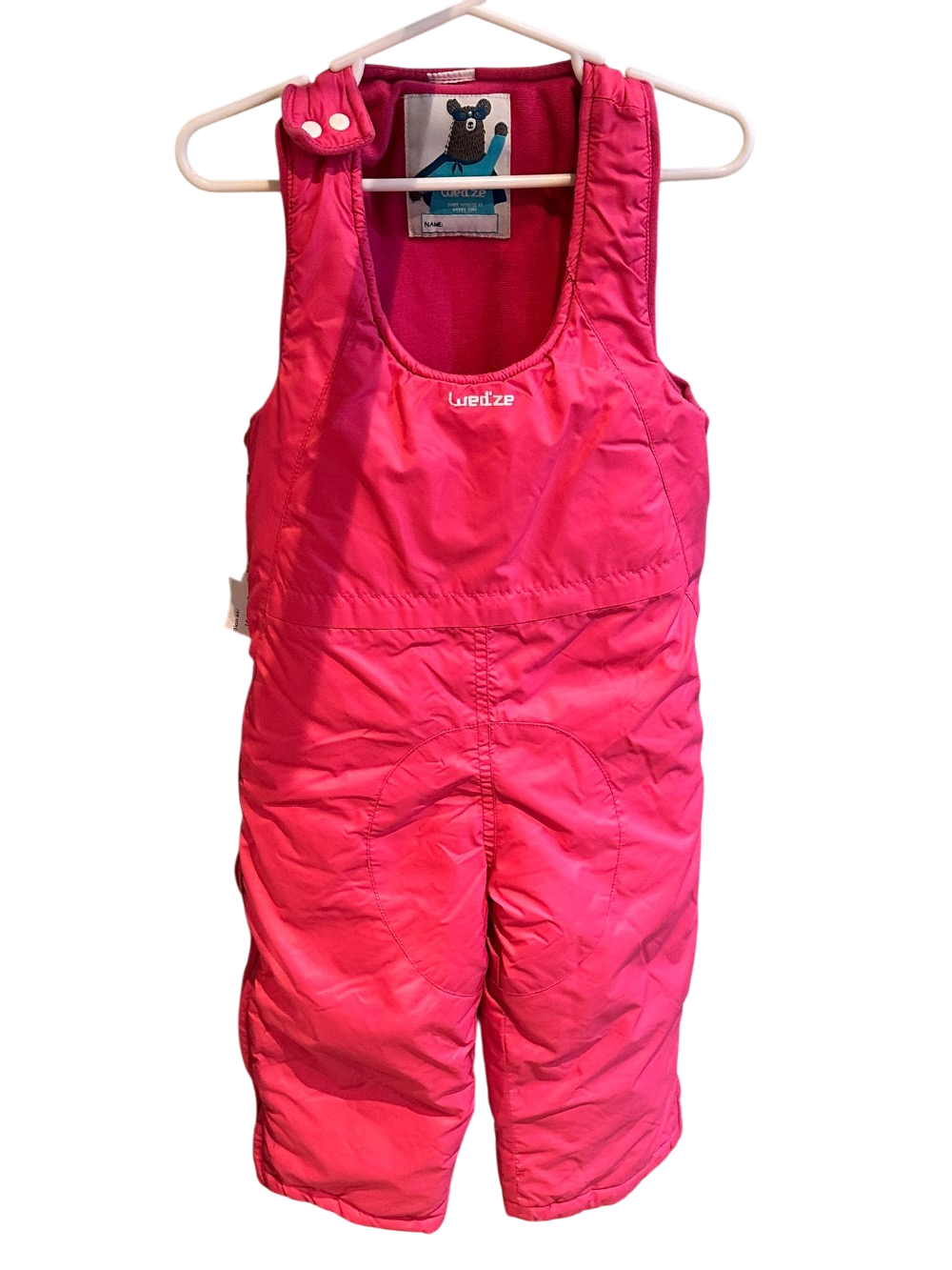 Salopette de ski enfant Wed'ze, rose, taille 18/24 mois