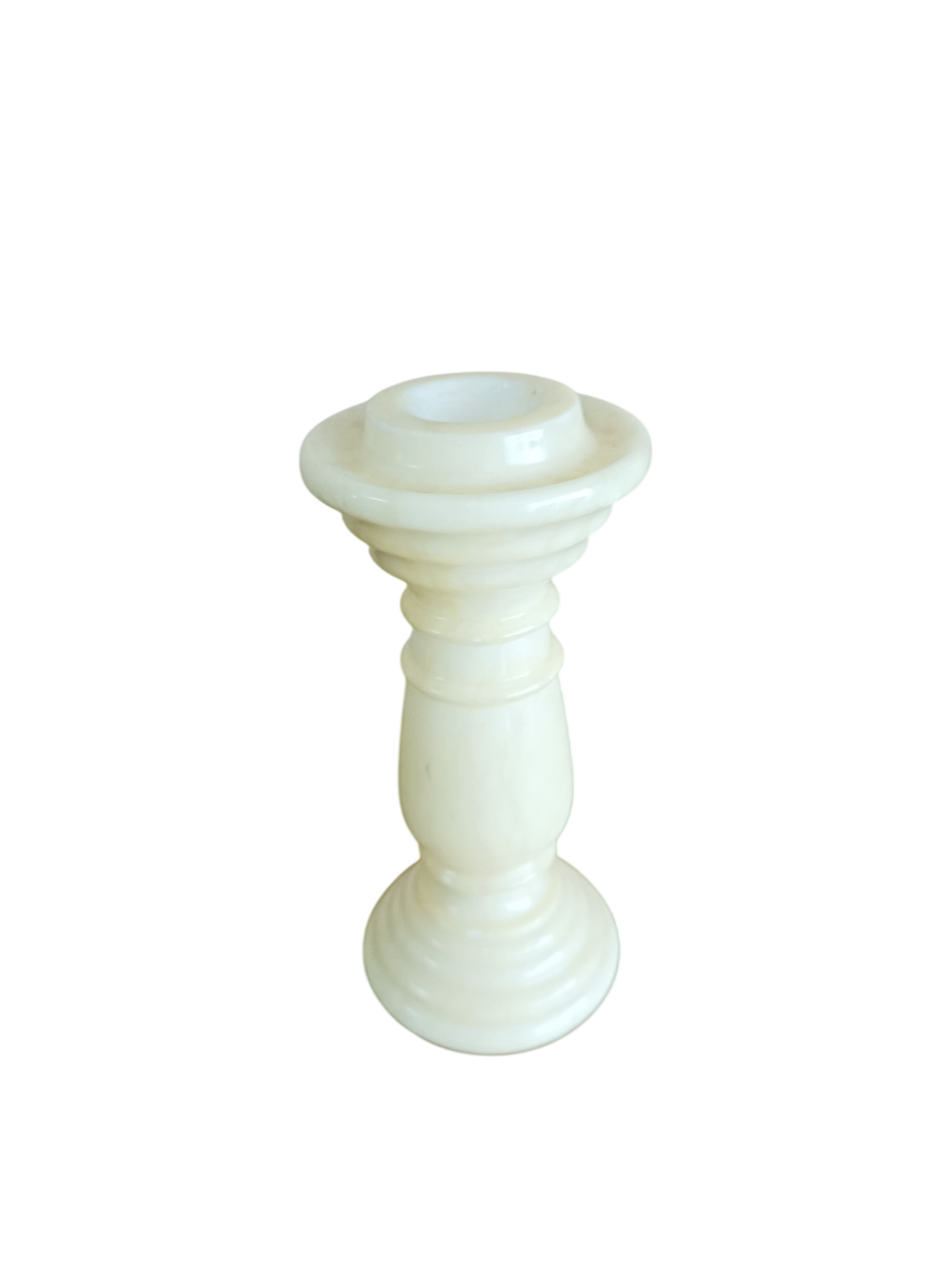 Bougeoir ancien en albâtre