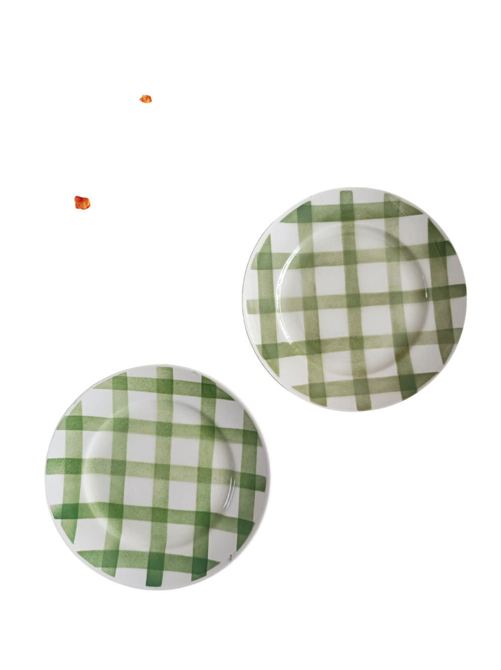 Lot de 2 assiettes à dessert Moulin des loups, Nappe