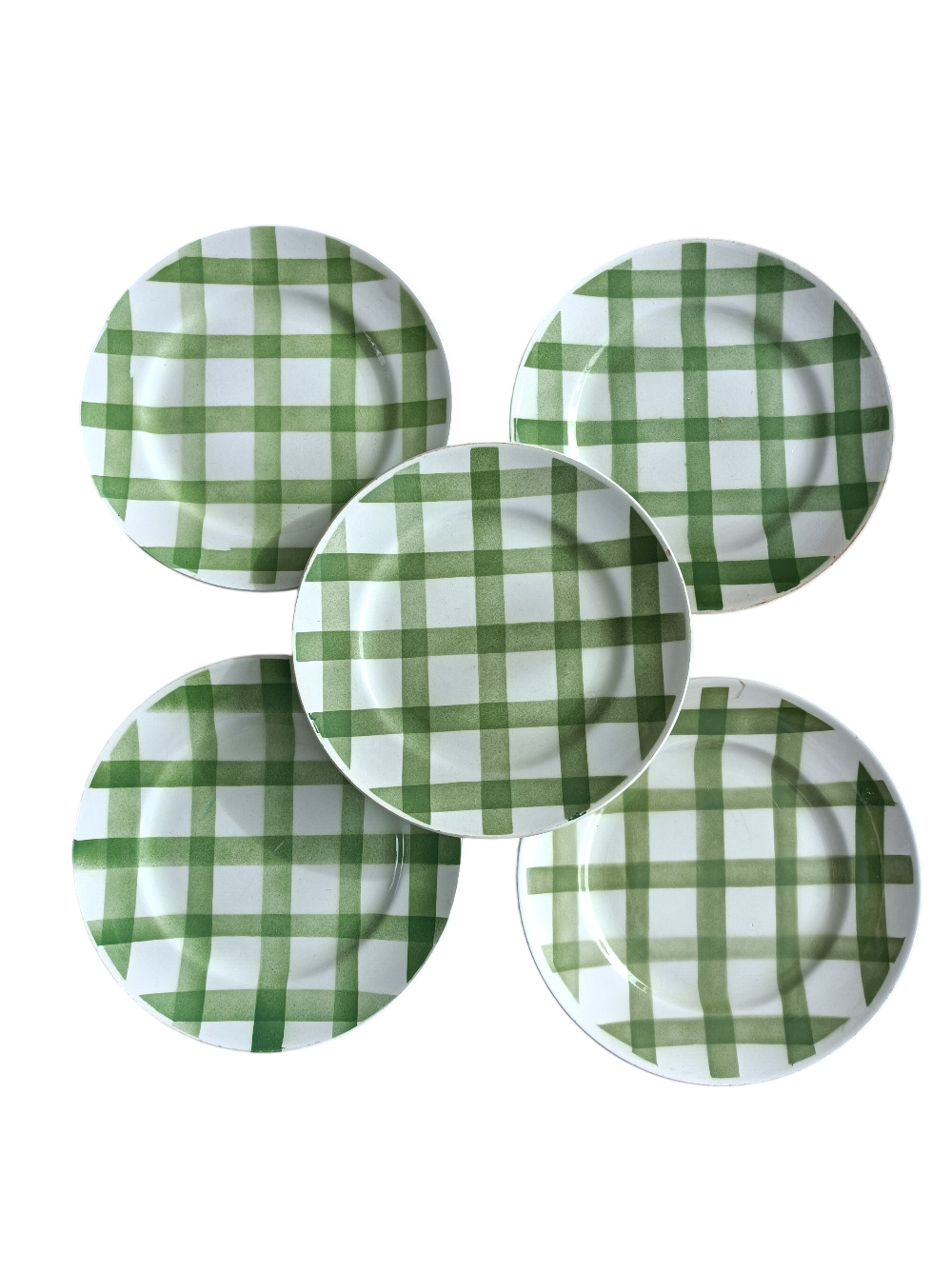 Lot de 5 assiettes à dessert Moulin des loups, Nappe