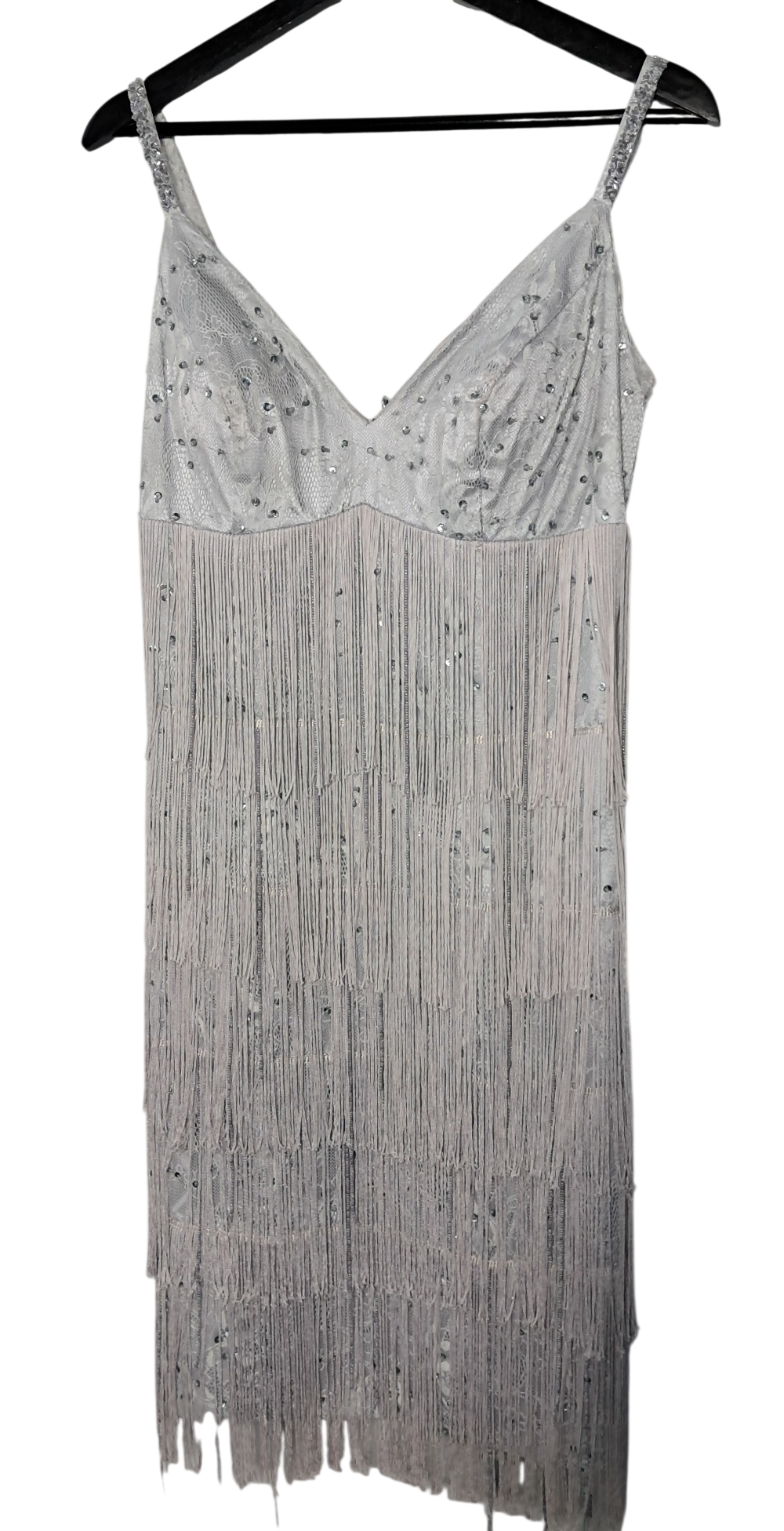 Robe charleston argentée zM, Taille 38