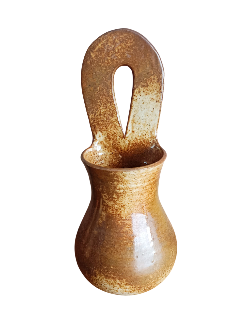 Pot mural en grès vintage