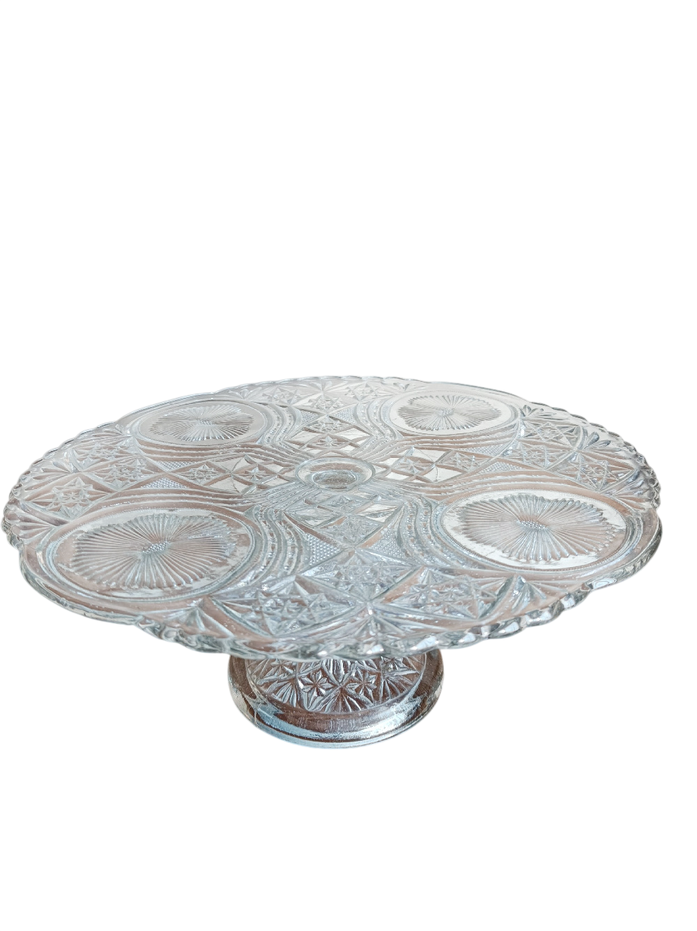 Présentoir à gâteau en verre