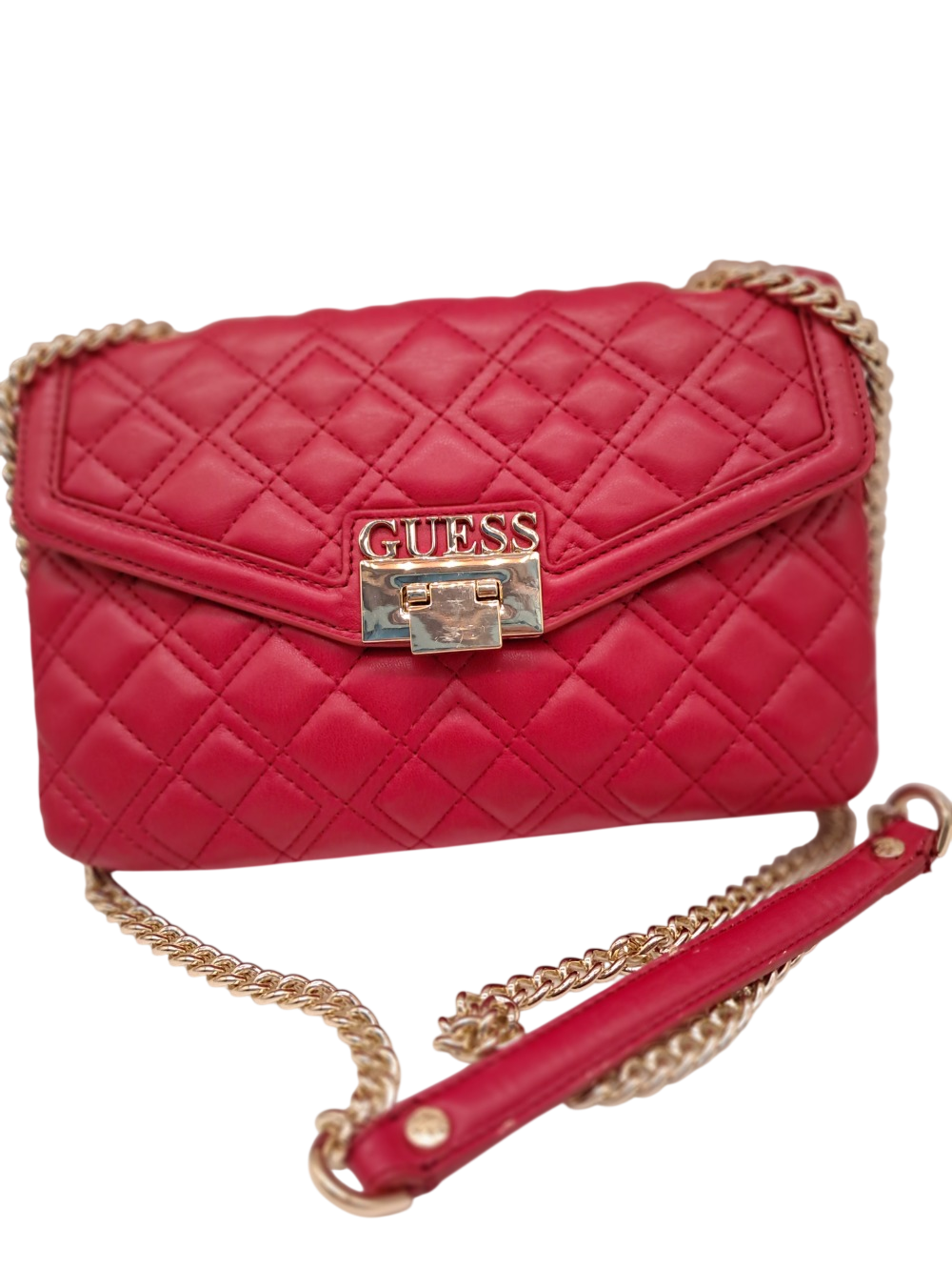 Sac à main GUESS en cuir rouge